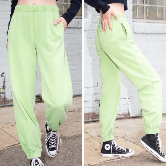 green rosa sweatpants